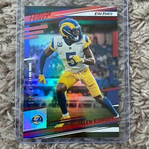 Jalen Ramsey, Los Angeles, Rams, red parallel number out of 449, 2022 Panini